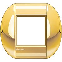 Рамка овальная Legrand BTicino LivingLight 2 мод Золото 