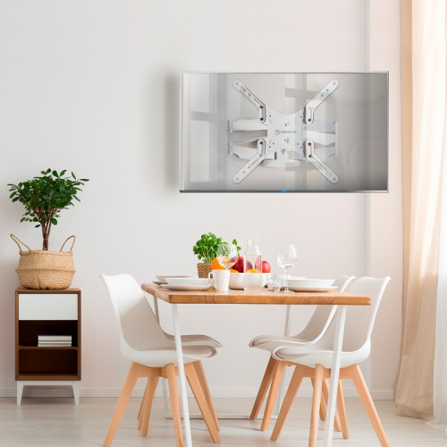 Кронштейн для ТВ Onkron M5 белый 37"-70" поворотный фото 5