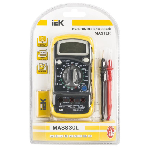 Мультиметр цифровой IEK Master MAS830L фото 2