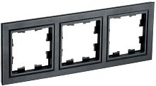 Рамка универсальная IEK Brite РУ-3-БрЧ 3-м. черный