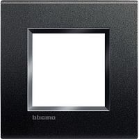 Рамка прямоугольная Legrand BTicino LivingLight 2 мод антрацит 