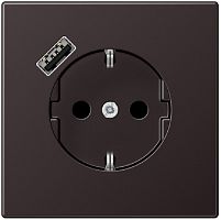 Розетка с заземлением +1хUSB тип A без рамки Jung LS990 metal 1-м. алюминий темный  Jung — купить по цене от 32&nbsp;980 ₽ | ПрофБезопасность