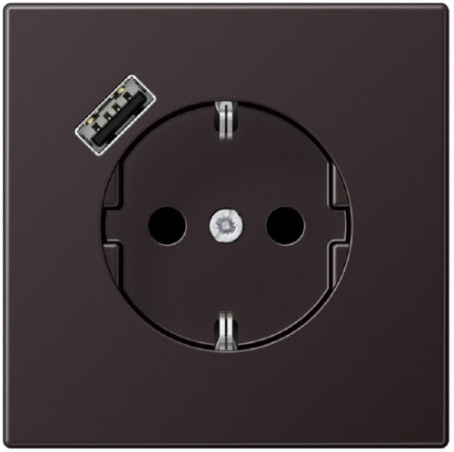 Розетка с заземлением +1хUSB тип A без рамки Jung LS990 metal 1-м. алюминий темный , Jung, купить, цена, доставка, безопасность Розетка с заземлением +1хUSB тип A без рамки Jung LS990 metal 1-м. алюминий темный Jung — купить по цене от 32 980 ₽ | ПрофБезопасность