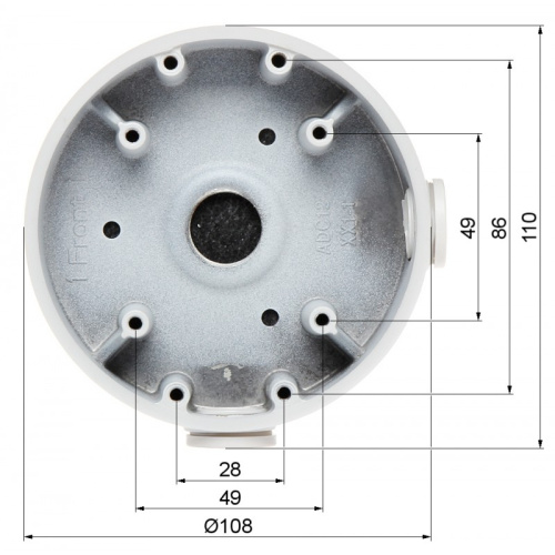 Монтажная коробка Dahua DH-PFA139 фото 4