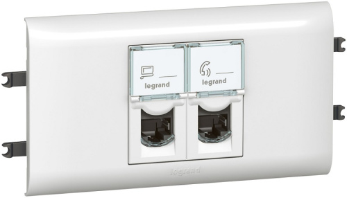 Розетка компьютерная UTP Legrand Mosaic для кабель-канала DLP 2-м. 2 мод. RJ45 6e белый, Legrand, купить, цена, доставка, безопасность Розетка компьютерная UTP Legrand Mosaic для кабель-канала DLP 2-м. 2 мод. RJ45 6e белый Legrand — купить по цене от 2 592 ₽ | ПрофБезопасность