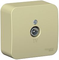 Розетка TV Коннектор накладная Systeme Electric Blanca 1-м. бежевый