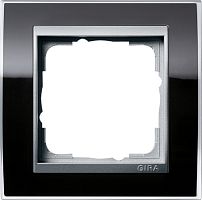 Рамка универсальная Gira Event Clear 1-м. черный/алюминий Gira — купить по цене от 1&nbsp;600 ₽ | ПрофБезопасность