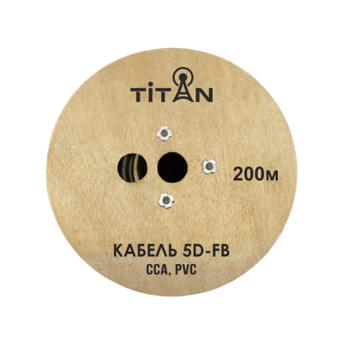 Кабель коаксиальный Vegatel 5D-FB (Titan, черный) бухта 200м Vegatel — купить по цене от 89 ₽ | ПрофБезопасность фото 2