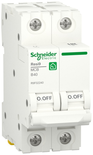 Выключатель автоматический Schneider Electric Resi9 2п 40A B 6кА 