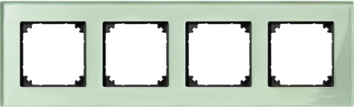 Рамка универсальная Schneider Electric Merten M-Elegance 4-м. стекло изумруд Schneider Electric — купить по цене от 13&nbsp;806 ₽ | ПрофБезопасность