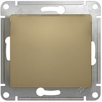Переключатель без рамки Systeme Electric Glossa 1-кл. проходной титан