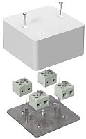 Коробка огнестойкая для кабель-канала Промрукав 85x85x45мм 8x10мм IP40 белый