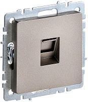 Розетка компьютерная без рамки IEK Brite РК10-БрШ 1-м. RJ45 5e шампань
