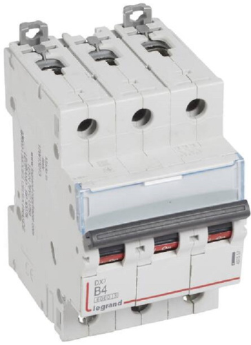 Выключатель автоматический Legrand DX3-E 6000 3п 4А B 10кА