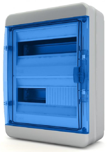 Бокс пластиковый Tekfor ЩРН-П-24 BNS 65-24-1 (410х300х153мм) IP65 синяя дверца