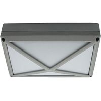 Светильник накладной Ecola B4157S 2хGX53 220В 10Вт Пирамида с решеткой IP65 Серый Ecola — купить по цене от 915 ₽ | ПрофБезопасность