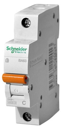 Выключатель автоматический Schneider Electric Домовой 1п C 20А ВА63 4.5кА фото 2