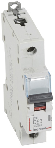 Выключатель автоматический Legrand DX3-E 6000 1п 63А D 10кА