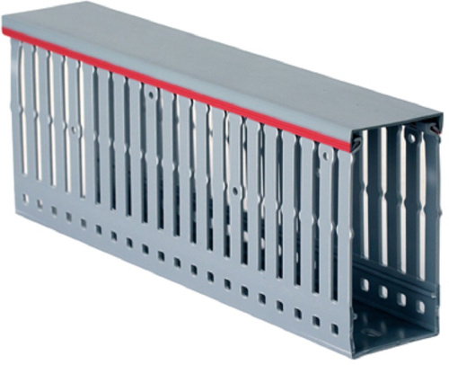 Кабель-канал перфорированный DKC Quadro RL12G 25x40мм (2000мм) серый (уп. 72м.)