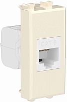 Розетка компьютерная модульная DKC Avanti 1-м. 1 мод. RJ45 6е ванильная дымка