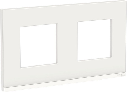 Рамка горизонтальная Schneider Electric Unica Studio Pure 2-м. стекло белое стекло/белый Schneider Electric — купить по цене от 7&nbsp;043 ₽ | ПрофБезопасность