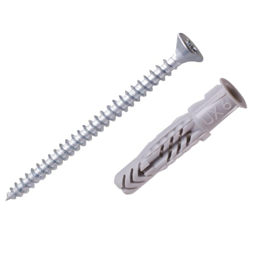 Дюбель Fischer UX 6X35  + шуруп (10 шт). пакет