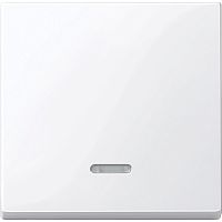 Лицевая панель Schneider Electric Merten System M для 1-кл. выключателя с подсветкой активно-белый