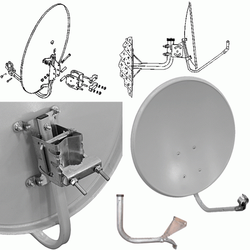 Антенна спутниковая Supral СТВ-0.6-1.1 0.55 605 Logo St (d=600mm) картинка фото 3