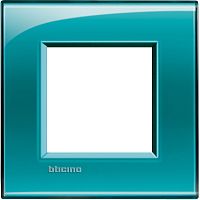 Рамка прямоугольная Legrand BTicino LivingLight 2 мод Зеленый 