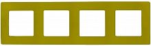 Рамка универсальная Legrand Etika 4-м. зеленый папоротник  картинка