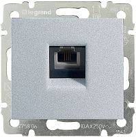 Розетка телефонная без рамки Legrand Valena 1-м. RJ11 алюминий Legrand — купить по цене от 795 ₽ | ПрофБезопасность