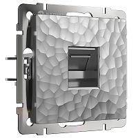Розетка компьютерная без рамки Werkel Hammer 1-м. RJ45 5e серебряный Werkel — купить по цене от 1&nbsp;470 ₽ | ПрофБезопасность
