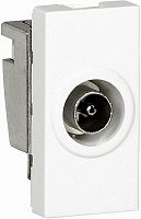 Розетка TV Звезда Legrand Mosaic для кабель-канала Metra 1-м. 1 мод. белый