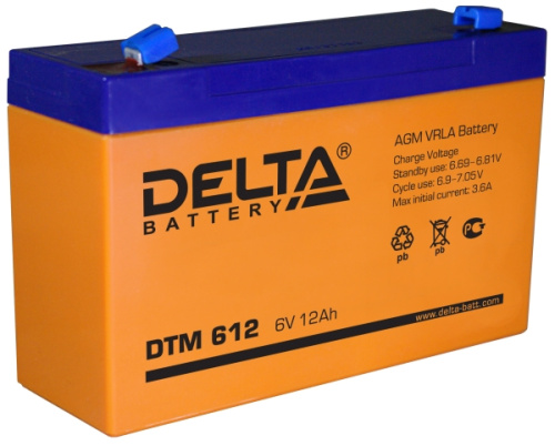Аккумулятор Delta DTM 612