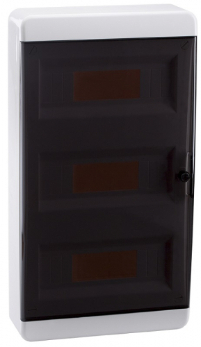 Бокс пластиковый Кэаз OptiBox ЩРН-П-36 P-BNK-2-36-IP41 (535х290х102мм) IP40 прозрачная дверца