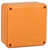 Коробка огнестойкая IEK 100x100x50мм 6x4мм без сальников IP44 оранжевый