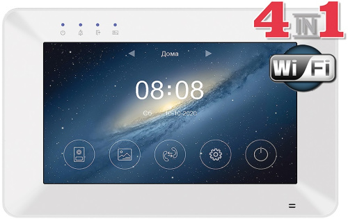 Монитор видеодомофона Tantos Rocky HD Wi-Fi белый
