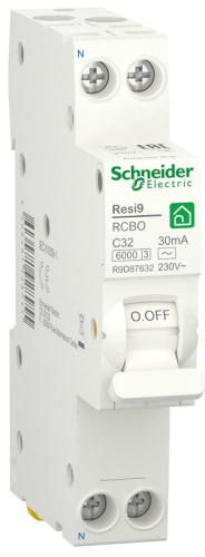 Автомат дифференциального тока АВДТ Schneider Electric Resi9 1п 32А 30мА 6кА C тип AC
