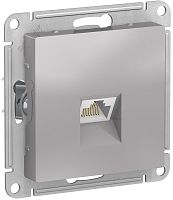 Розетка компьютерная без рамки Systeme Electric AtlasDesign 1-м. RJ45 5e алюминий