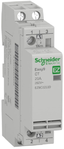 Контактор модульный Schneider Electric Easy9 1п 2НО 20А 230В АС