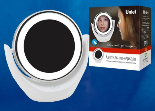 Светильник-зеркало Uniel LED TLD-592 на батарейках 3АА 13Лм 6000К Диммер/Белый Uniel — купить по цене от 1&nbsp;990 ₽ | ПрофБезопасность