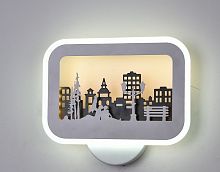 Светильник светодиодный Мелодия Света Зимний город 6624-26W white+black 26Вт 220В Белый Мелодия Света — купить по цене от 2&nbsp;050 ₽ | ПрофБезопасность