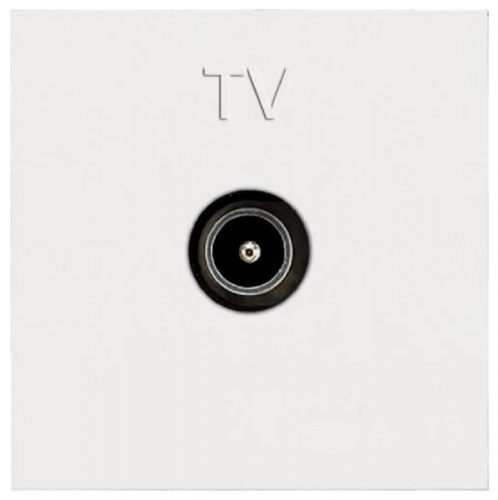 Розетка TV Оконечная без рамки ABB Niessen Zenit 1-м. 2 мод. N2250.7 BL белый картинка