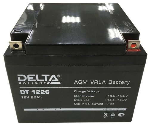 Аккумулятор Delta DT 1226 26-12 картинка фото 2