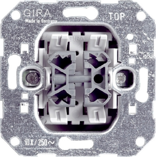 Переключатель без накладки без рамки Gira System55 2-кл. проходной Gira — купить по цене от 2&nbsp;260 ₽ | ПрофБезопасность