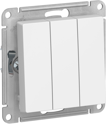 Выключатель без рамки Systeme Electric AtlasDesign 3-кл. белый