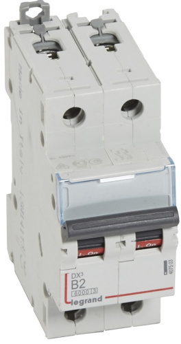 Выключатель автоматический Legrand DX3-E 6000 2п 2А B 10кА