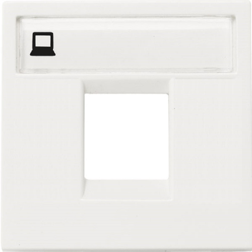 Лицевая панель ABB Niessen Zenit для 1-м. 2 мод. розетки RJ45/RJ11 N2218.1 BL белый ABB — купить по цене от 402 ₽ | ПрофБезопасность