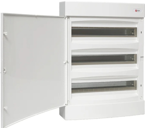 Бокс EKF Unix ЩРН-П-72 (651x396x112мм) IP40 белая дверца фото 2