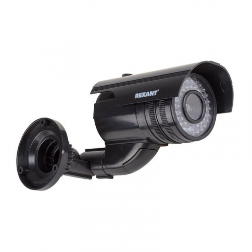 Муляж камеры видеонаблюдения уличной Rexant цилиндрический, черный
